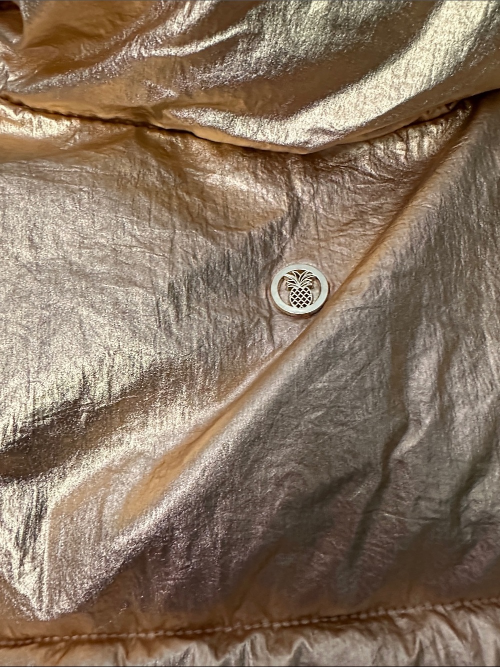 Simply Southern Metallic Rose Gold Puffer Vest Size XS - Picture 5 of 10